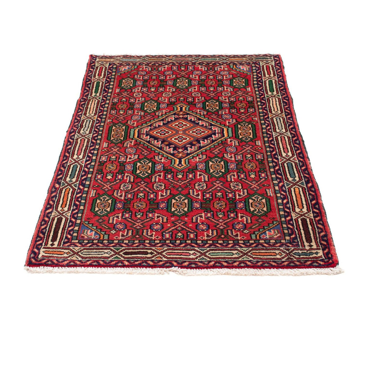 Alfombra persa - Nómada - 128 x 81 cm - rojo