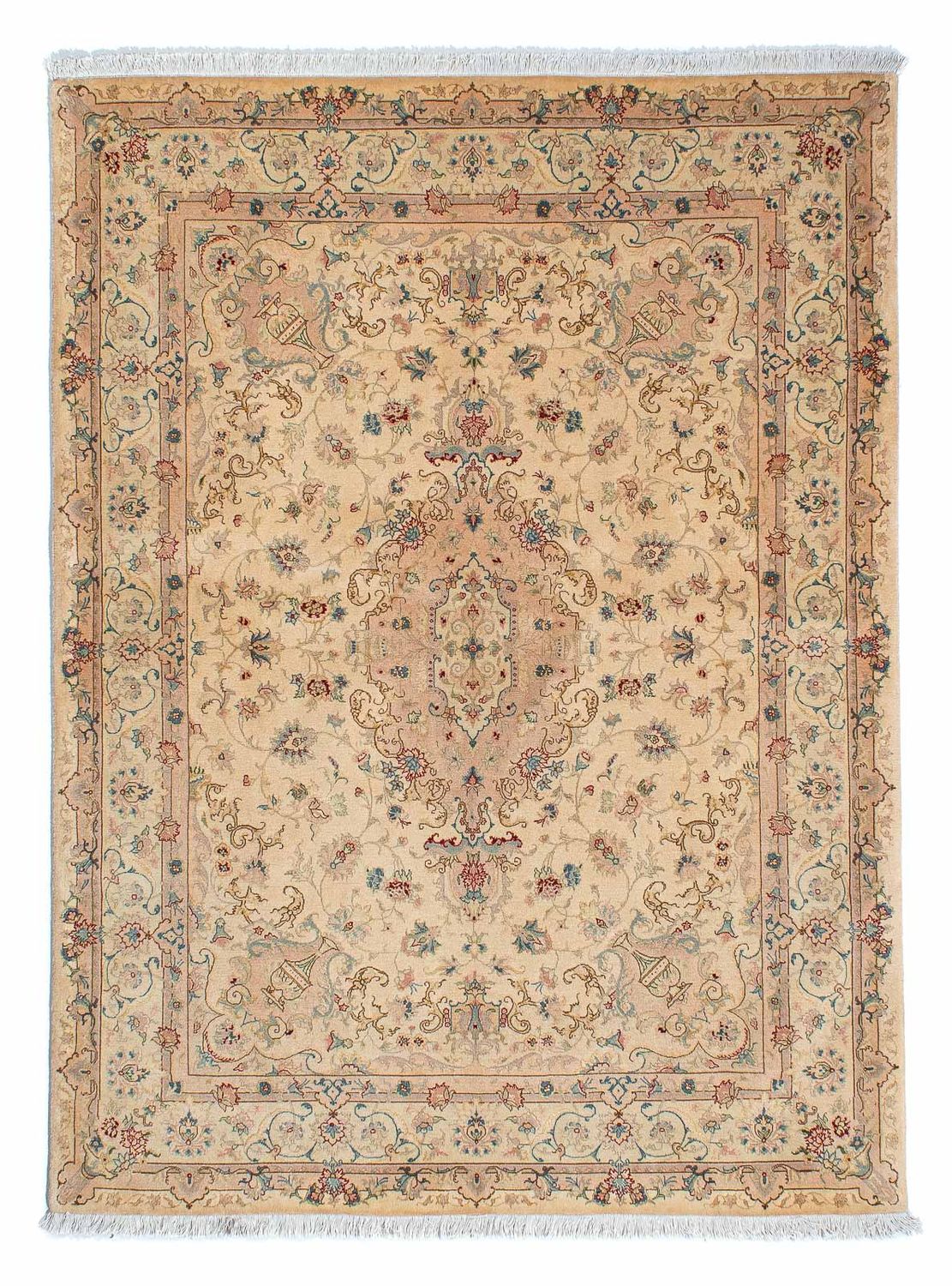 Alfombra Persa - Tabriz - Real - 200 x 149 cm - marrón claro