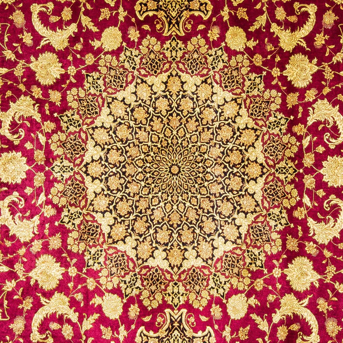 Alfombra persa - Ghom - 300 x 200 cm - rojo