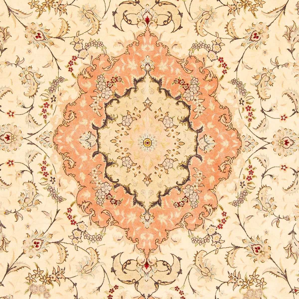 Alfombra Persa - Tabriz - Real - 302 x 196 cm - beige