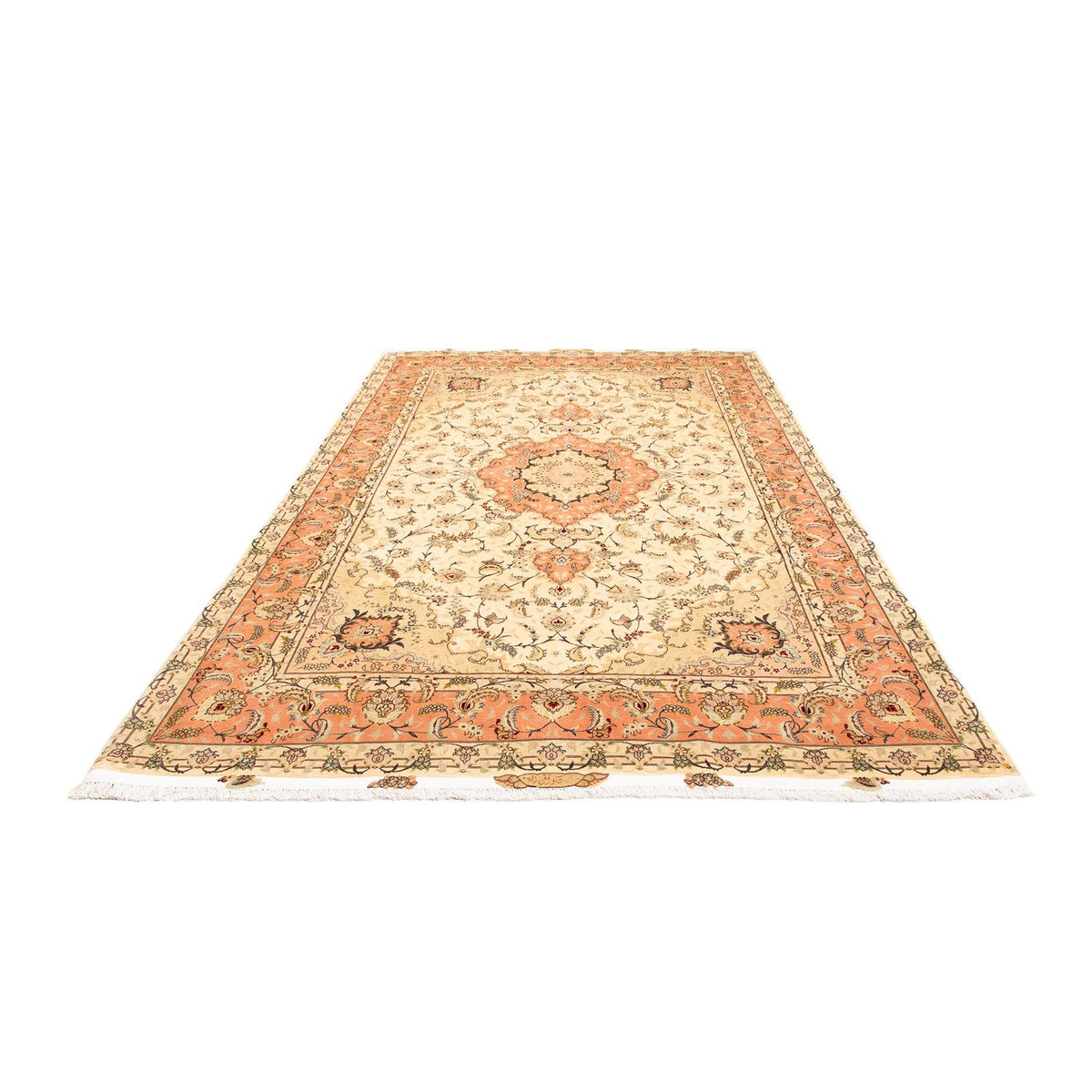 Alfombra Persa - Tabriz - Real - 302 x 196 cm - beige