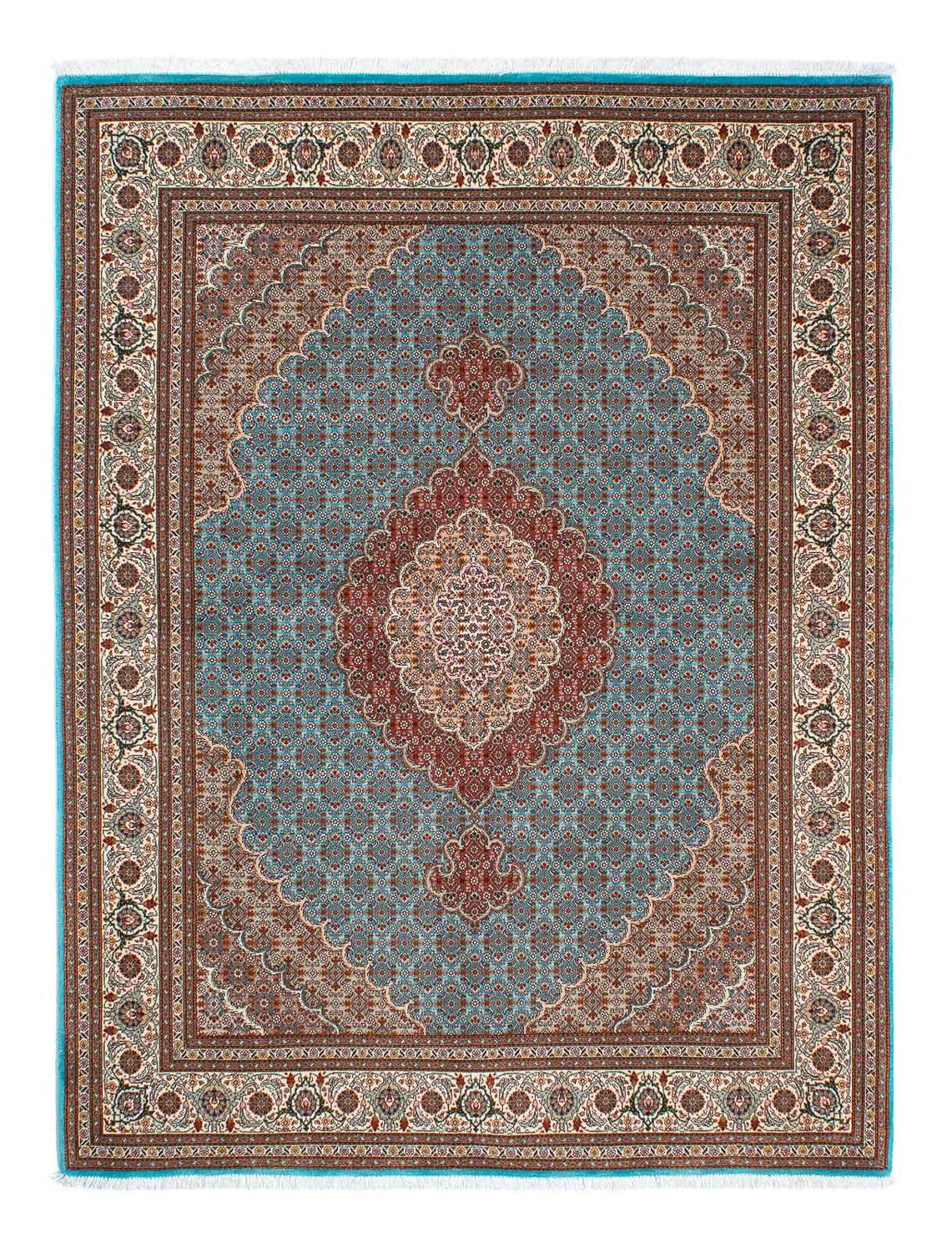 Alfombra persa - Tabriz - 202 x 150 cm - turquesa