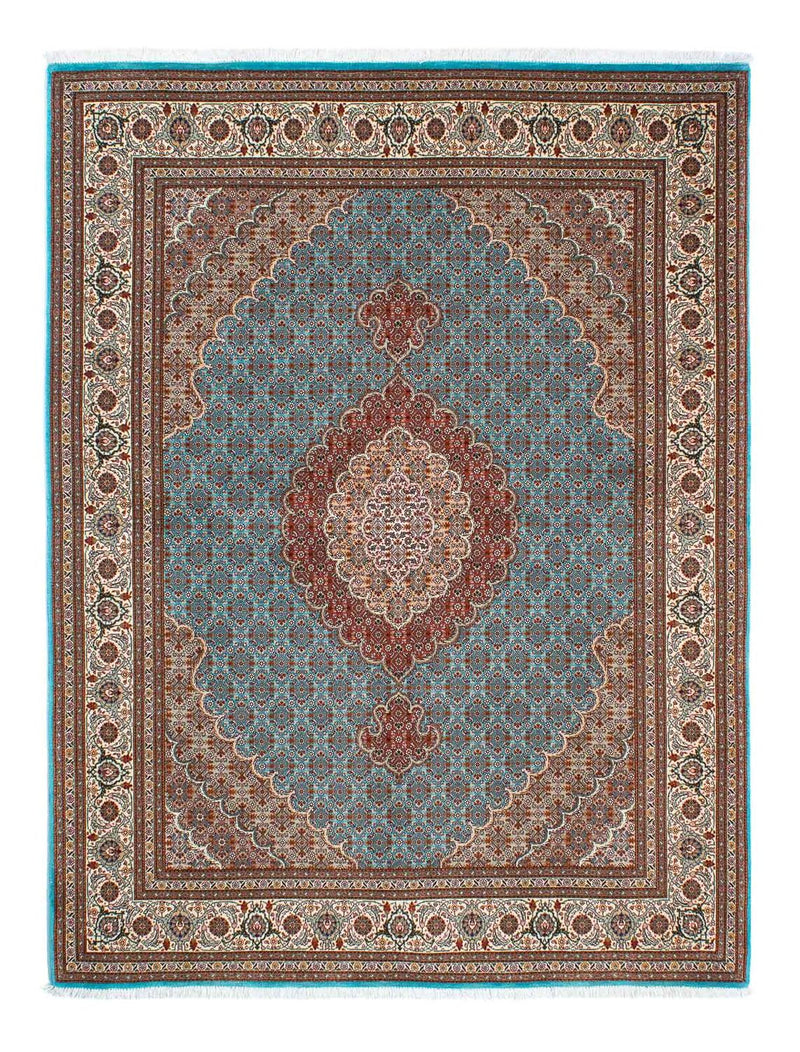 Alfombra persa - Tabriz - 202 x 150 cm - turquesa