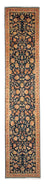 Alfombra de pasillo Alfombra Persa - Tabriz - Real - 300 x 66 cm - azul oscuro