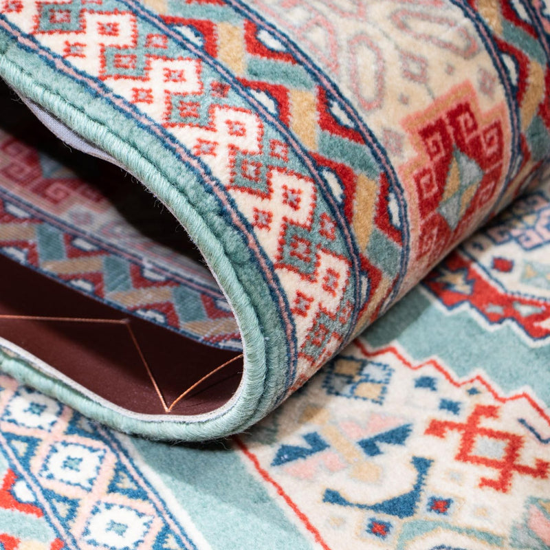 Alfombra de pasillo Alfombra Persa - Tabriz - Real - 187 x 70 cm - turquesa