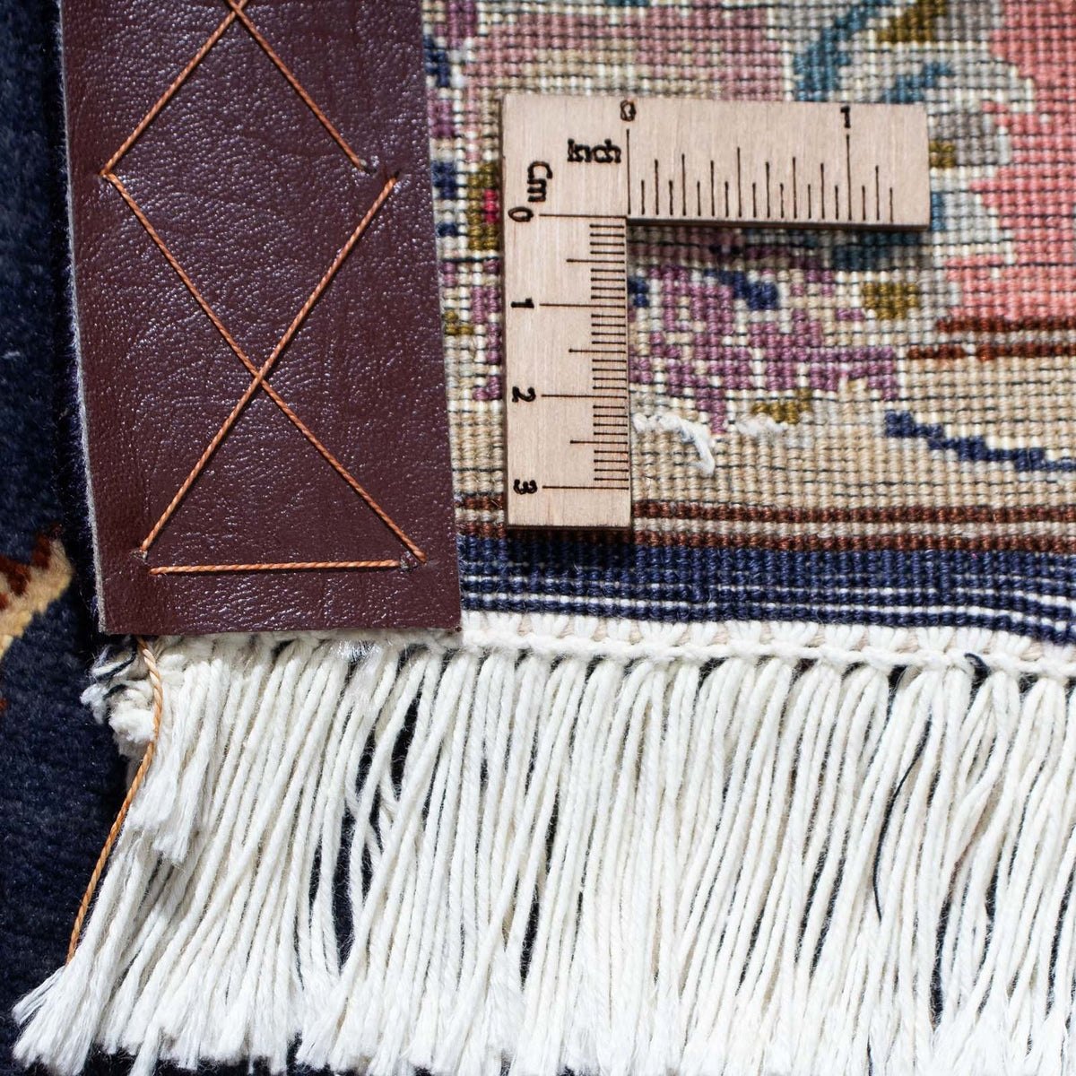 Alfombra de pasillo Alfombra Persa - Tabriz - Real - 198 x 75 cm - azul oscuro