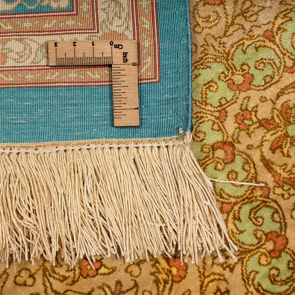 Alfombra de seda - Ghom Seda - Prima - 188 x 130 cm - beige