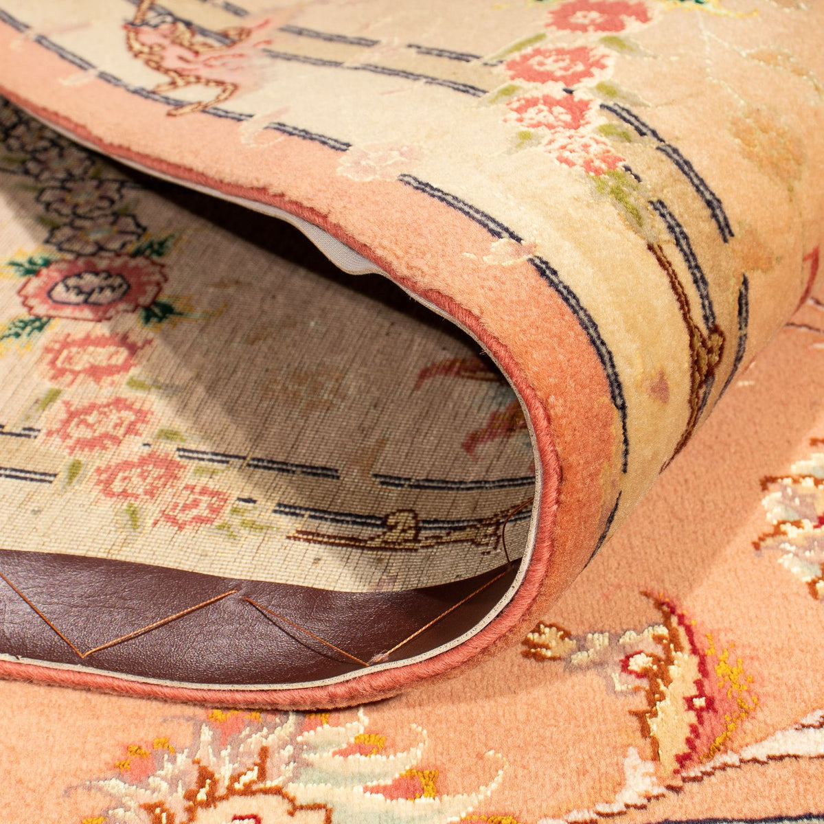 Alfombra Persa - Tabriz - Real cuadrado  - 204 x 192 cm - rojo claro