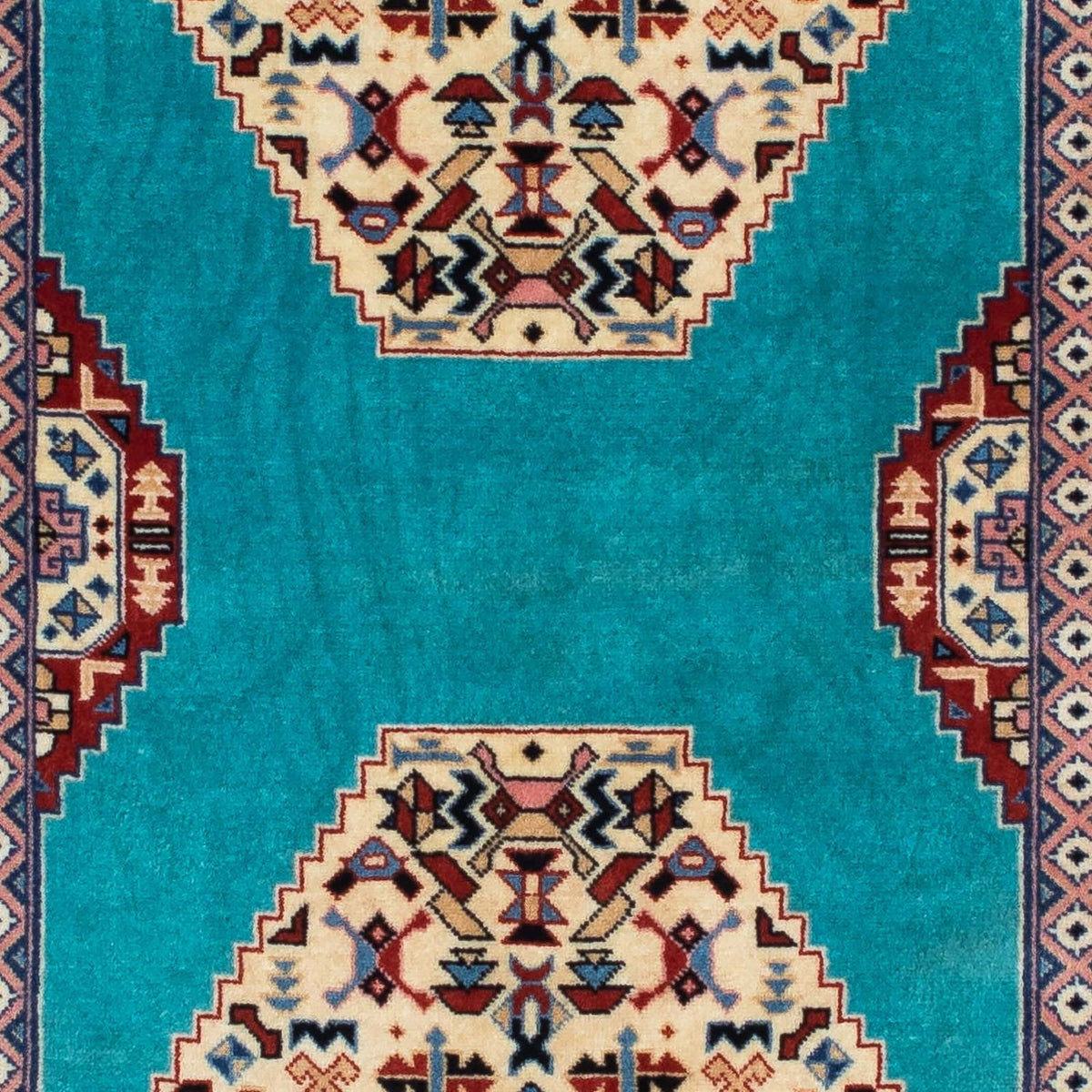 Alfombra de pasillo Alfombra Persa - Tabriz - Real - 190 x 74 cm - azul