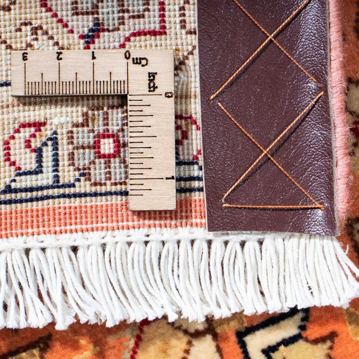 Alfombra de pasillo Alfombra Persa - Tabriz - Real - 215 x 82 cm - óxido