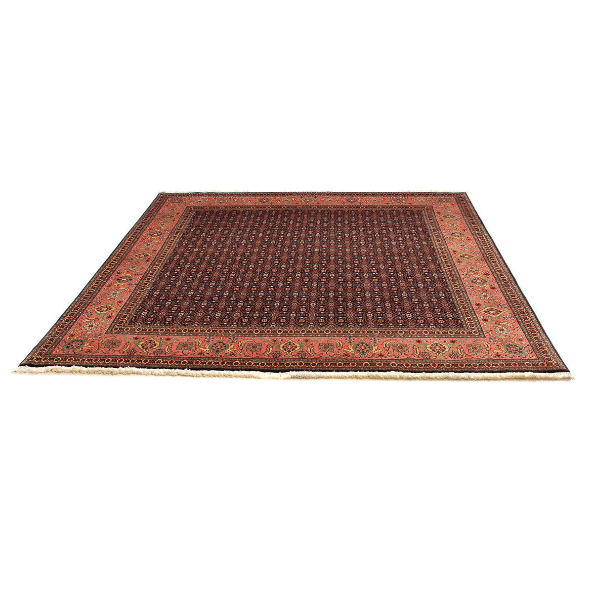 Alfombra persa - Tabriz cuadrado - 200 x 195 cm - azul oscuro