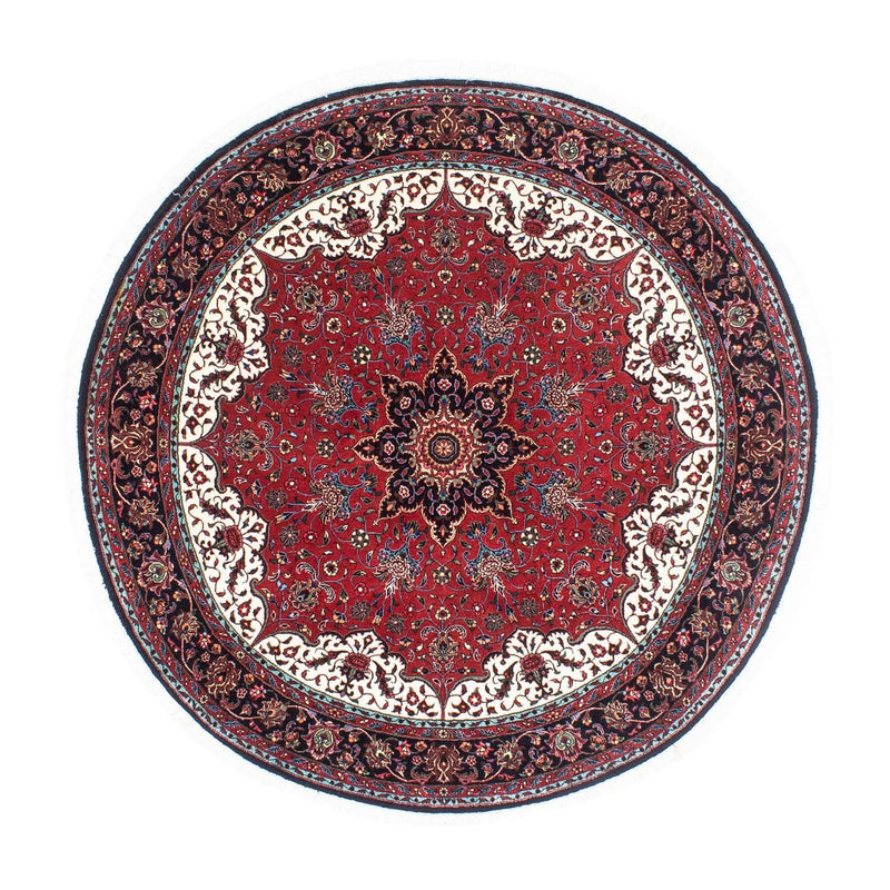 Alfombra persa - Bidjar redondo  - 150 x 150 cm - rojo oscuro
