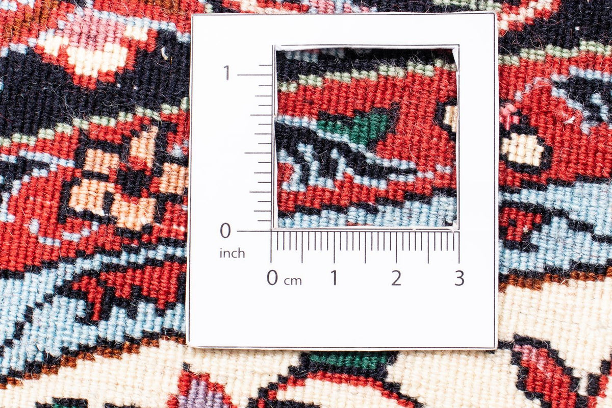 Alfombra persa - Bidjar redondo  - 150 x 150 cm - rojo oscuro