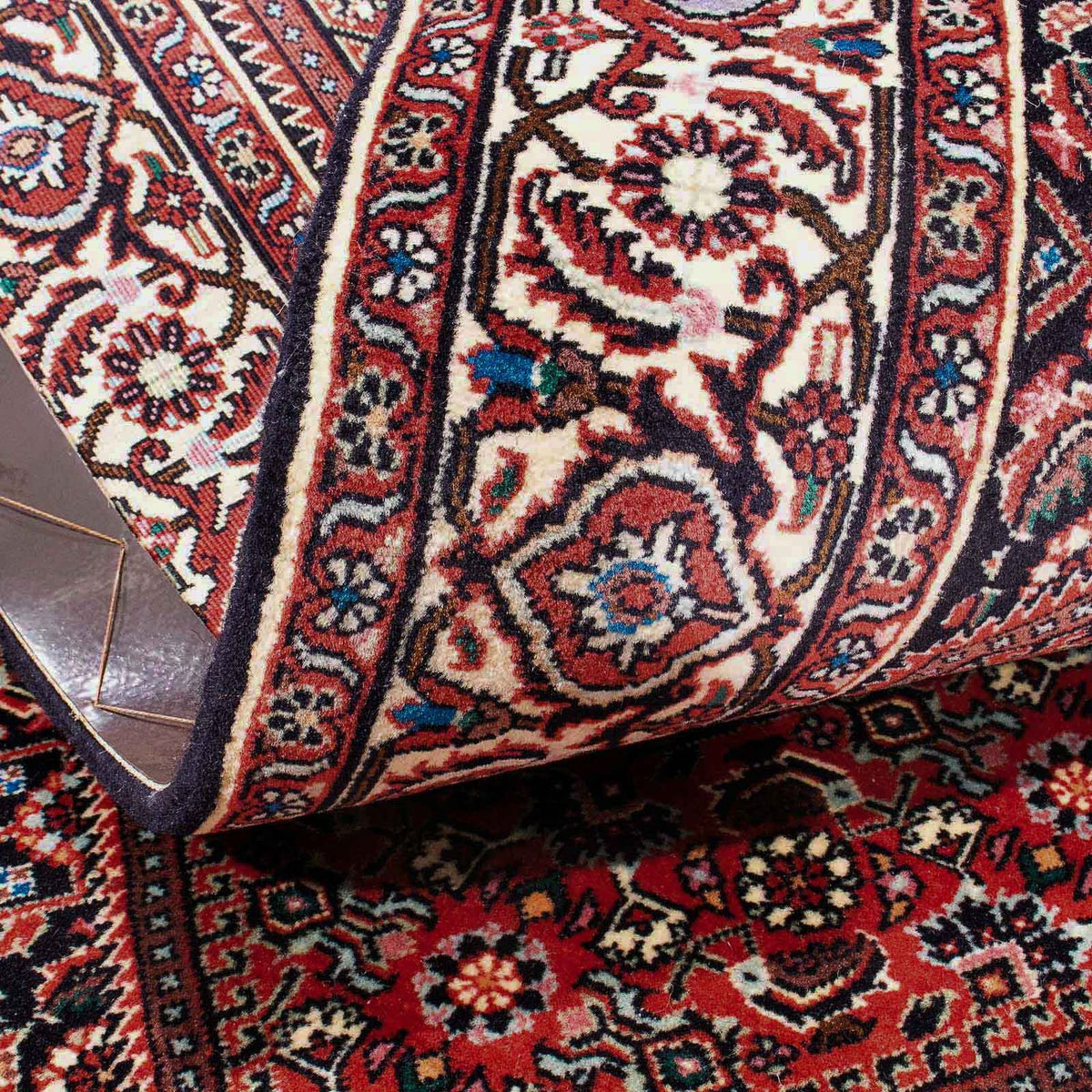 Alfombra persa - Bidjar - 167 x 104 cm - rojo