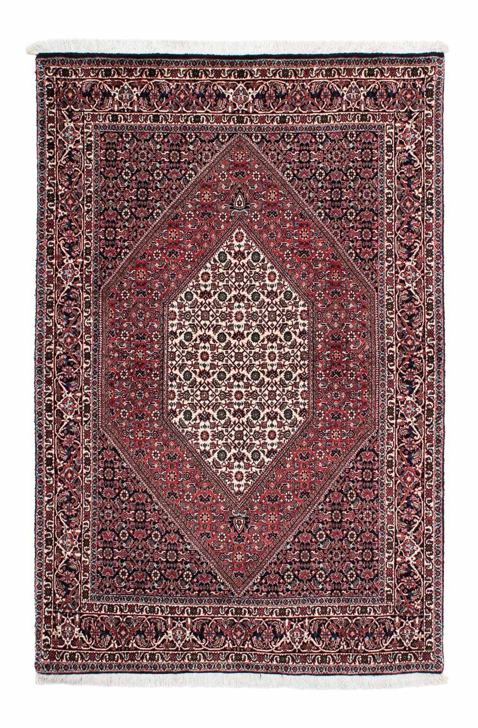 Alfombra persa - Bidjar - 194 x 132 cm - azul oscuro