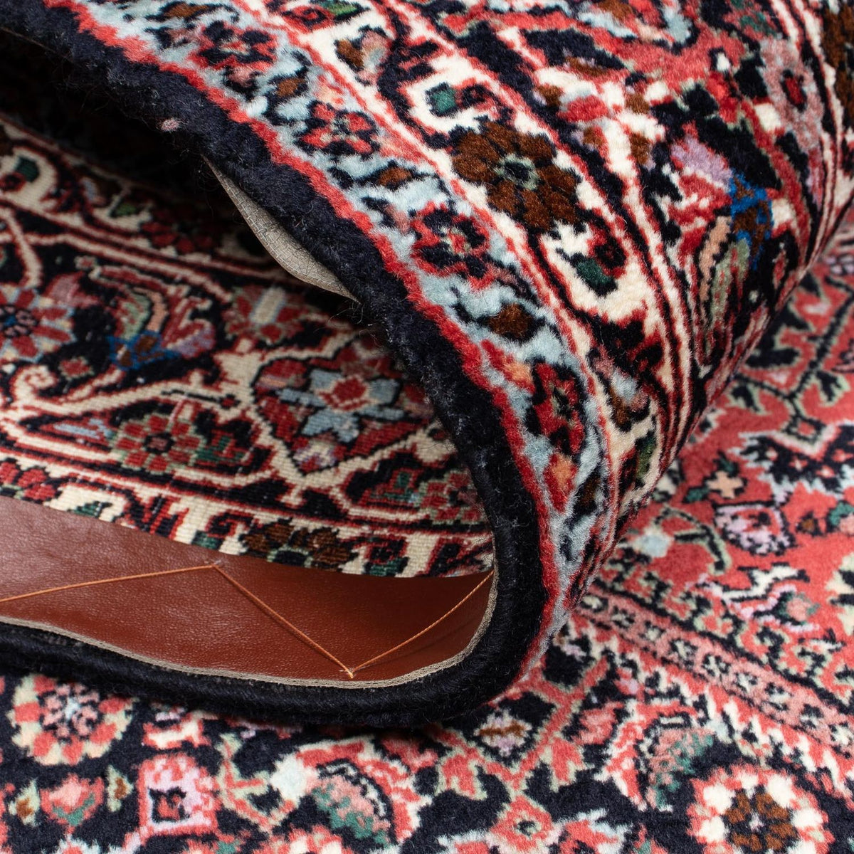 Alfombra persa - Bidjar - 194 x 132 cm - azul oscuro