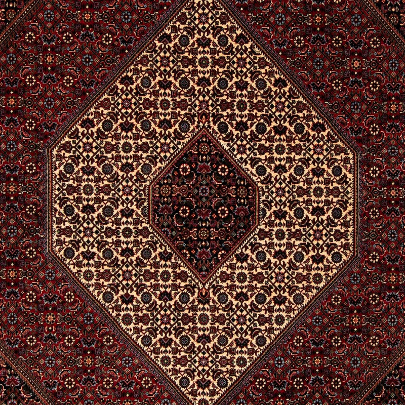 Alfombra persa - Bidjar - 263 x 204 cm - rojo oscuro