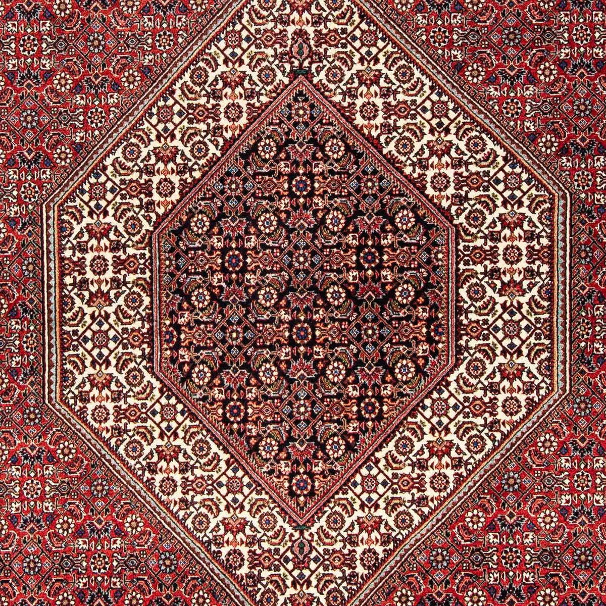 Alfombra persa - Bidjar - 254 x 171 cm - rojo oscuro