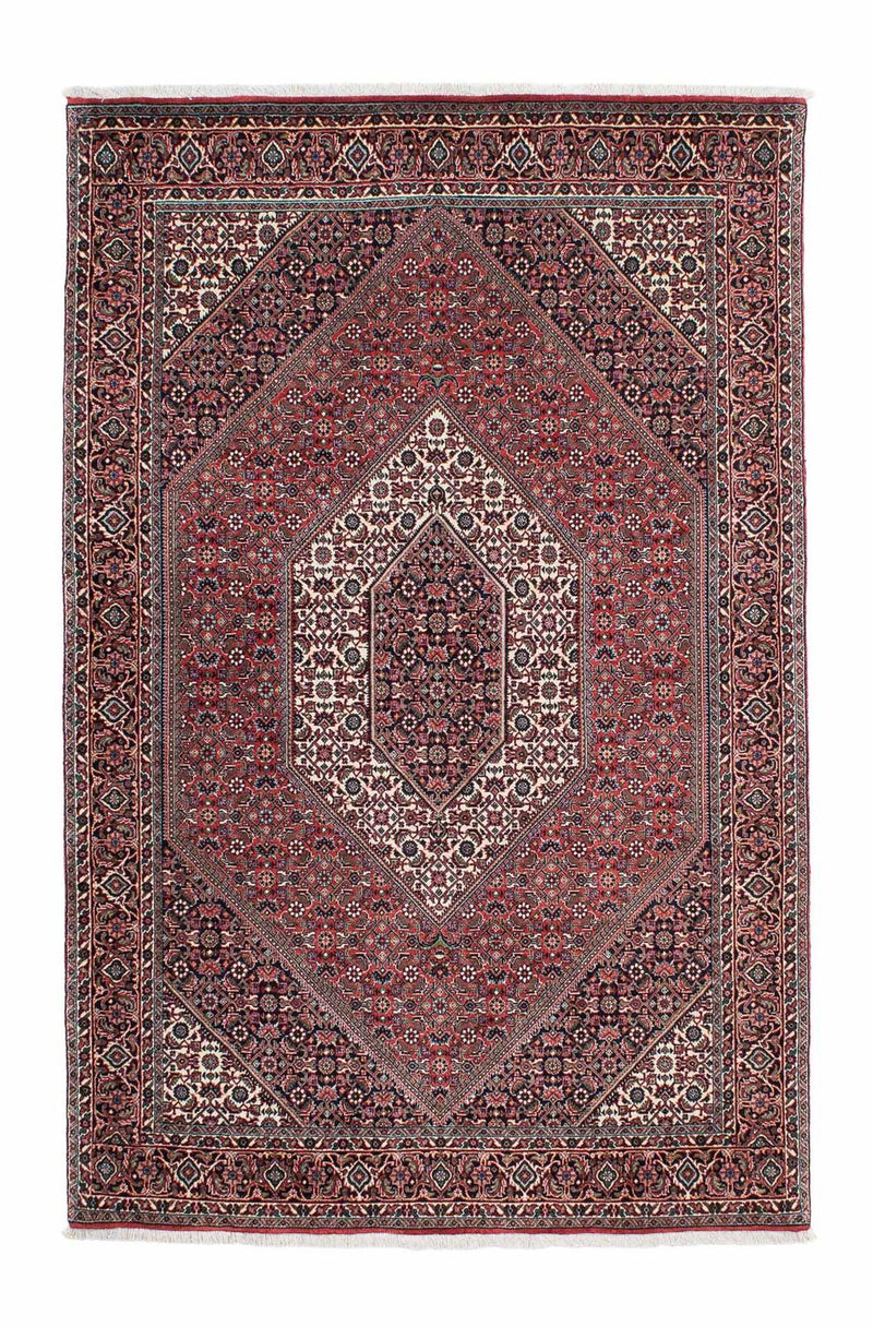Alfombra persa - Bidjar - 206 x 132 cm - rojo claro