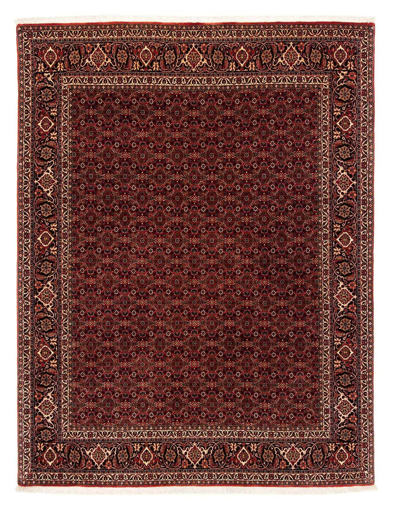 Alfombra persa - Bidjar - 256 x 202 cm - rojo oscuro