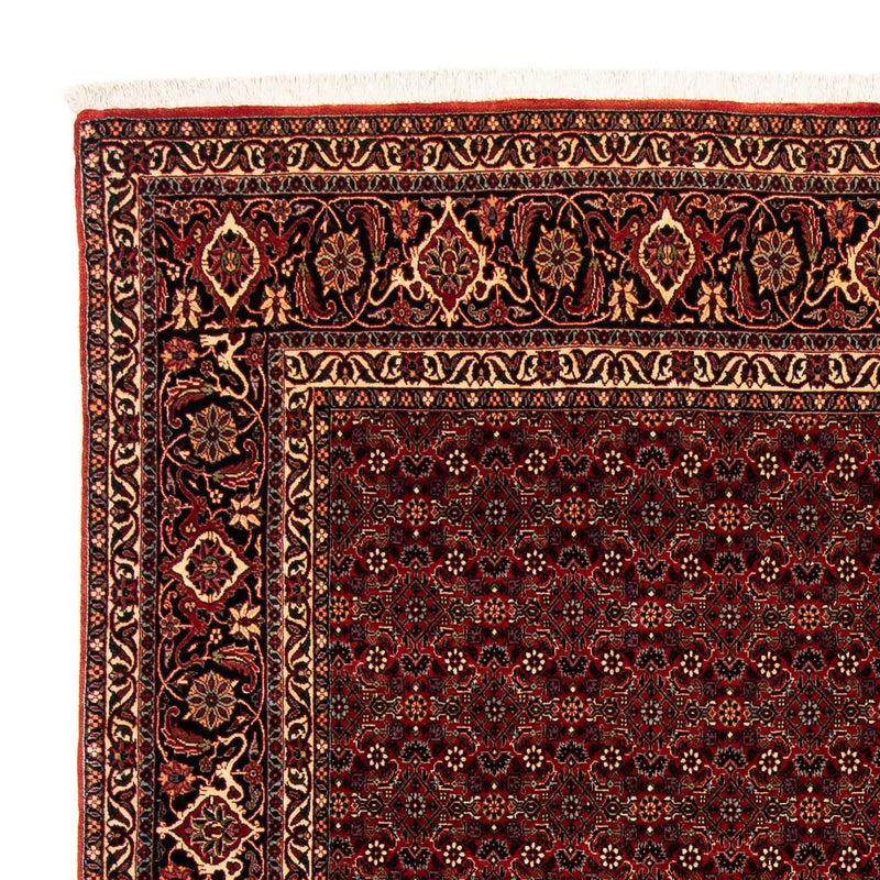 Alfombra persa - Bidjar - 256 x 202 cm - rojo oscuro