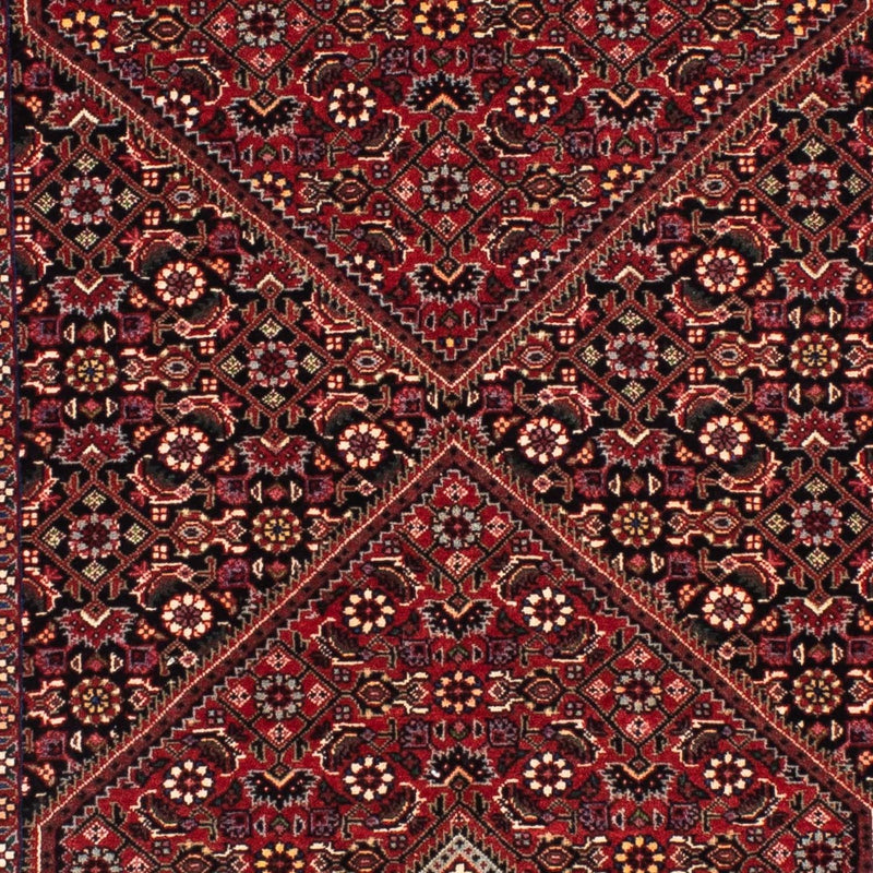 Alfombra de pasillo Alfombra persa - Bidjar - 202 x 76 cm - rojo oscuro