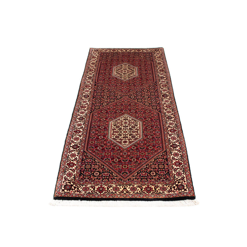 Alfombra de pasillo Alfombra persa - Bidjar - 202 x 76 cm - rojo oscuro
