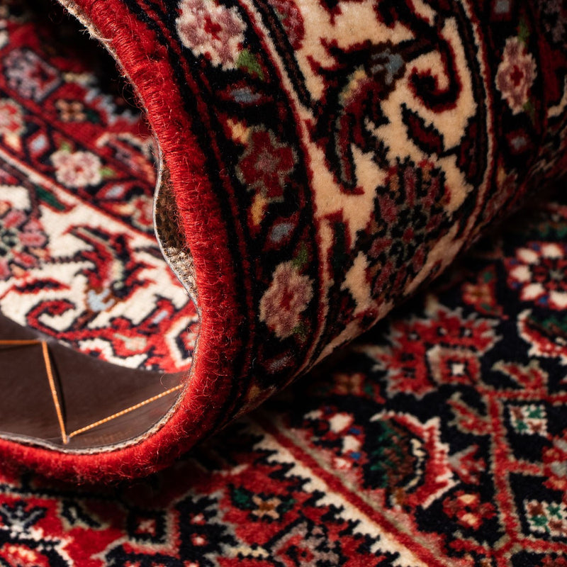 Alfombra de pasillo Alfombra persa - Bidjar - 203 x 73 cm - rojo oscuro