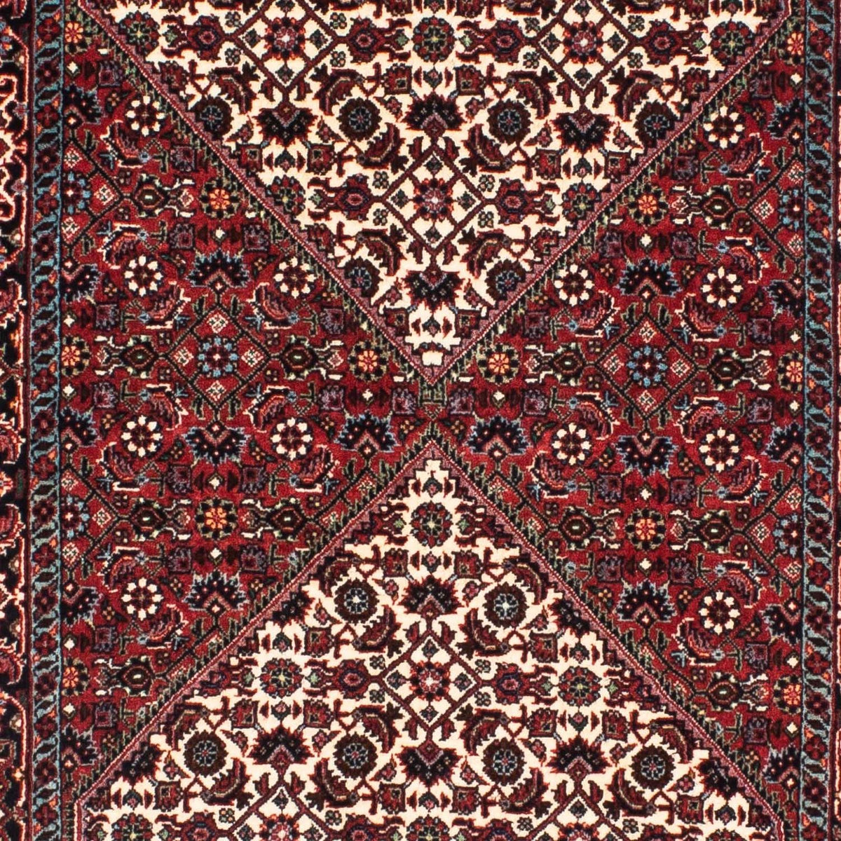 Alfombra de pasillo Alfombra persa - Bidjar - 188 x 73 cm - rojo