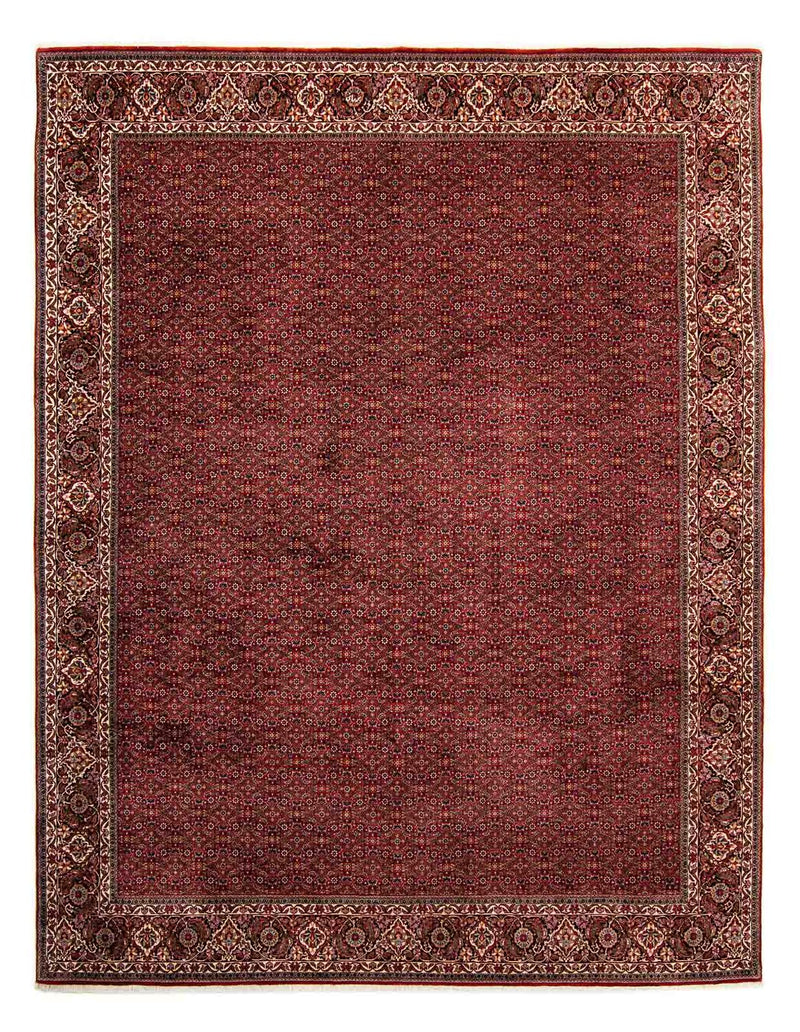 Alfombra persa - Bidjar - 392 x 299 cm - rojo oscuro