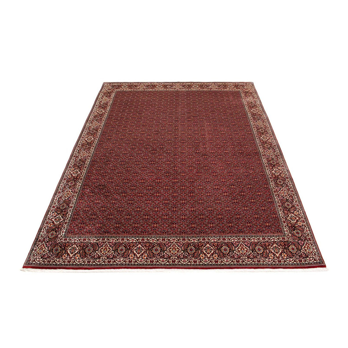 Alfombra persa - Bidjar - 392 x 299 cm - rojo oscuro