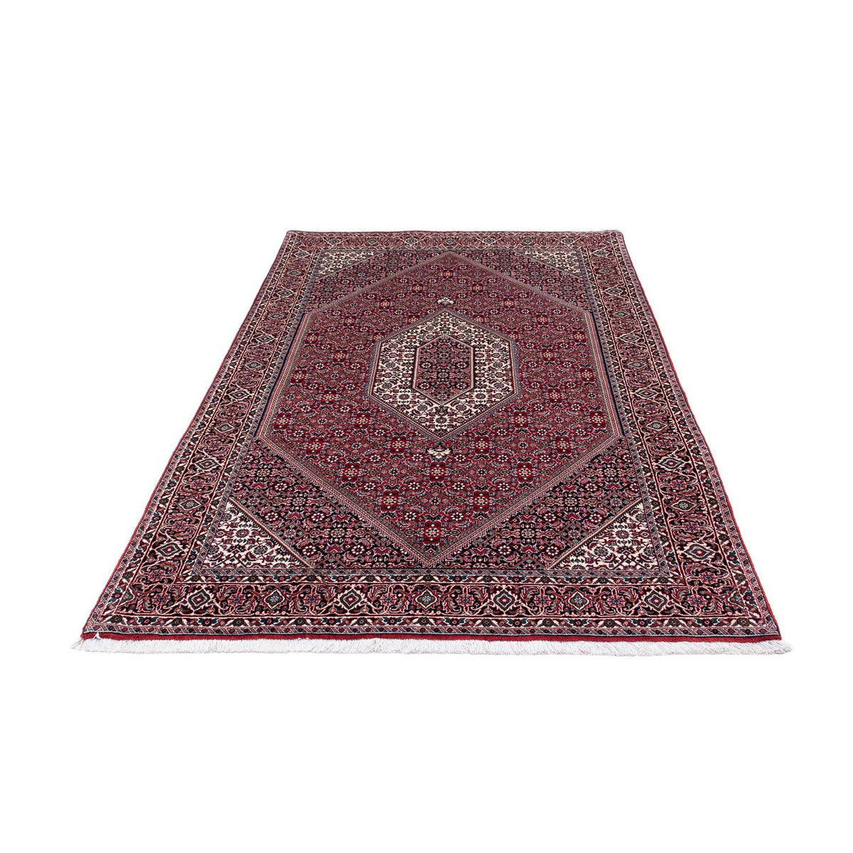 Alfombra persa - Bidjar - 210 x 131 cm - rojo claro