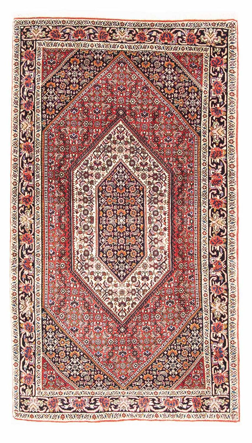 Alfombra persa - Bidjar - 153 x 90 cm - rojo