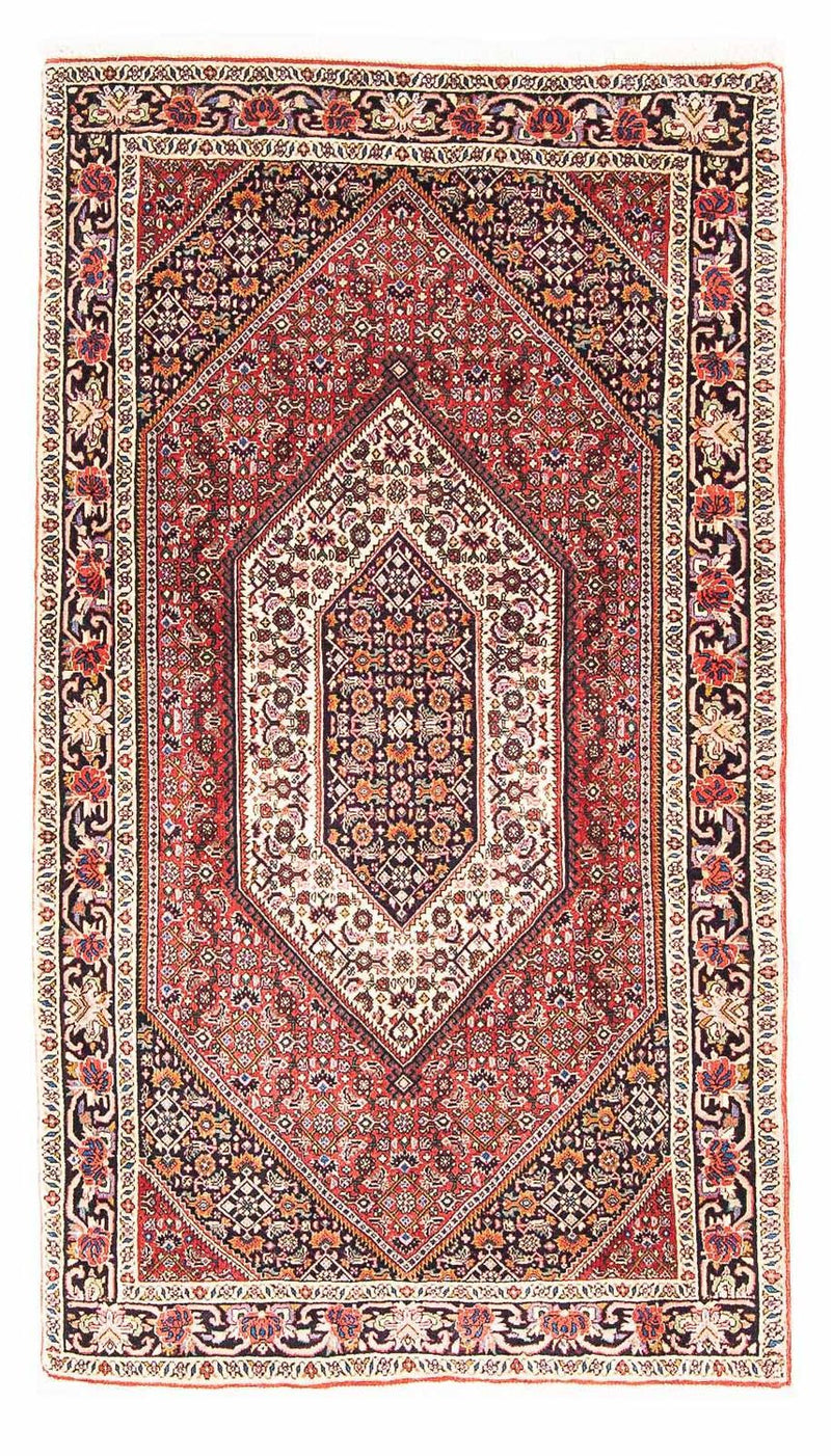 Alfombra persa - Bidjar - 153 x 90 cm - rojo