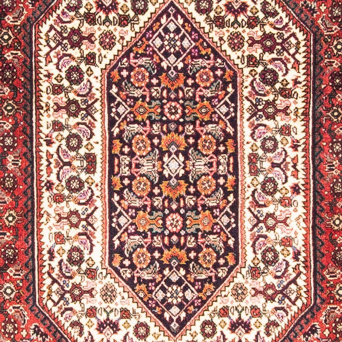 Alfombra persa - Bidjar - 153 x 90 cm - rojo