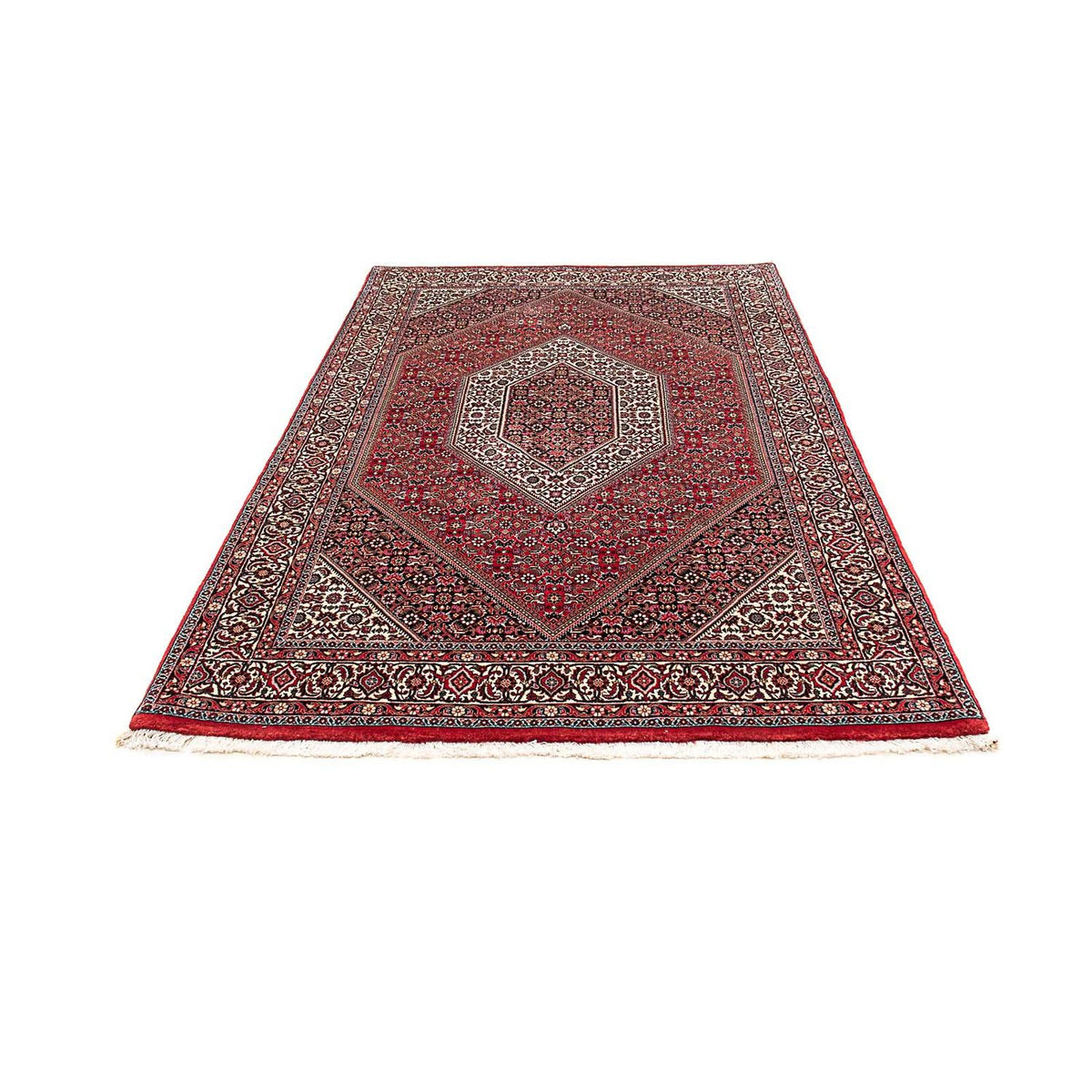 Alfombra persa - Bidjar - 211 x 136 cm - rojo