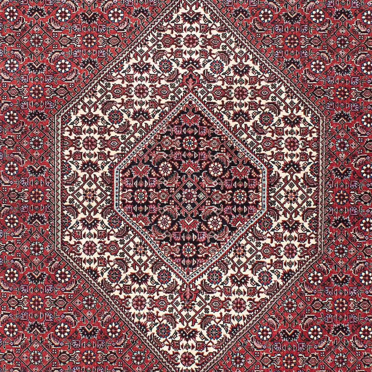 Alfombra persa - Bidjar - 200 x 133 cm - rojo claro