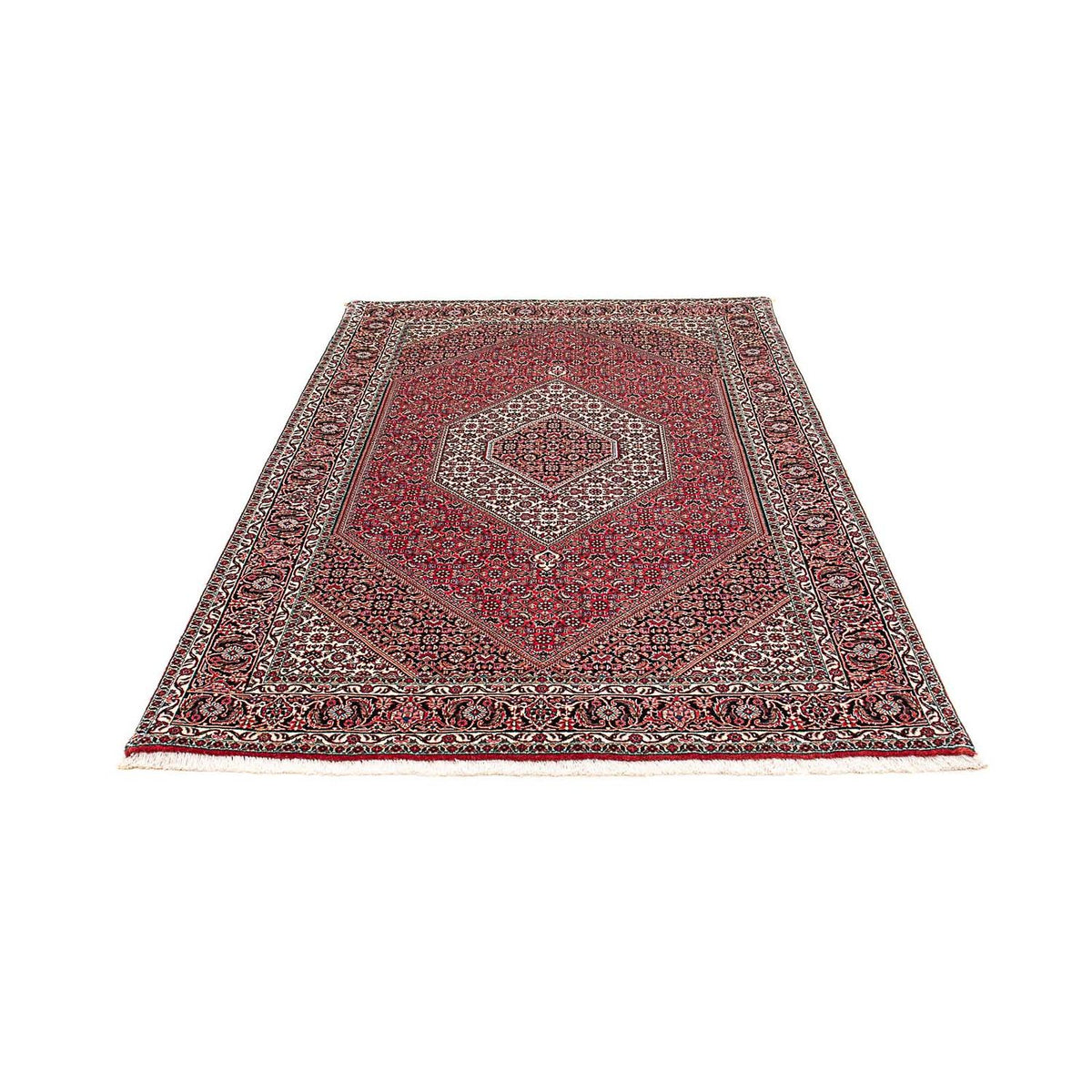 Alfombra persa - Bidjar - 200 x 133 cm - rojo claro