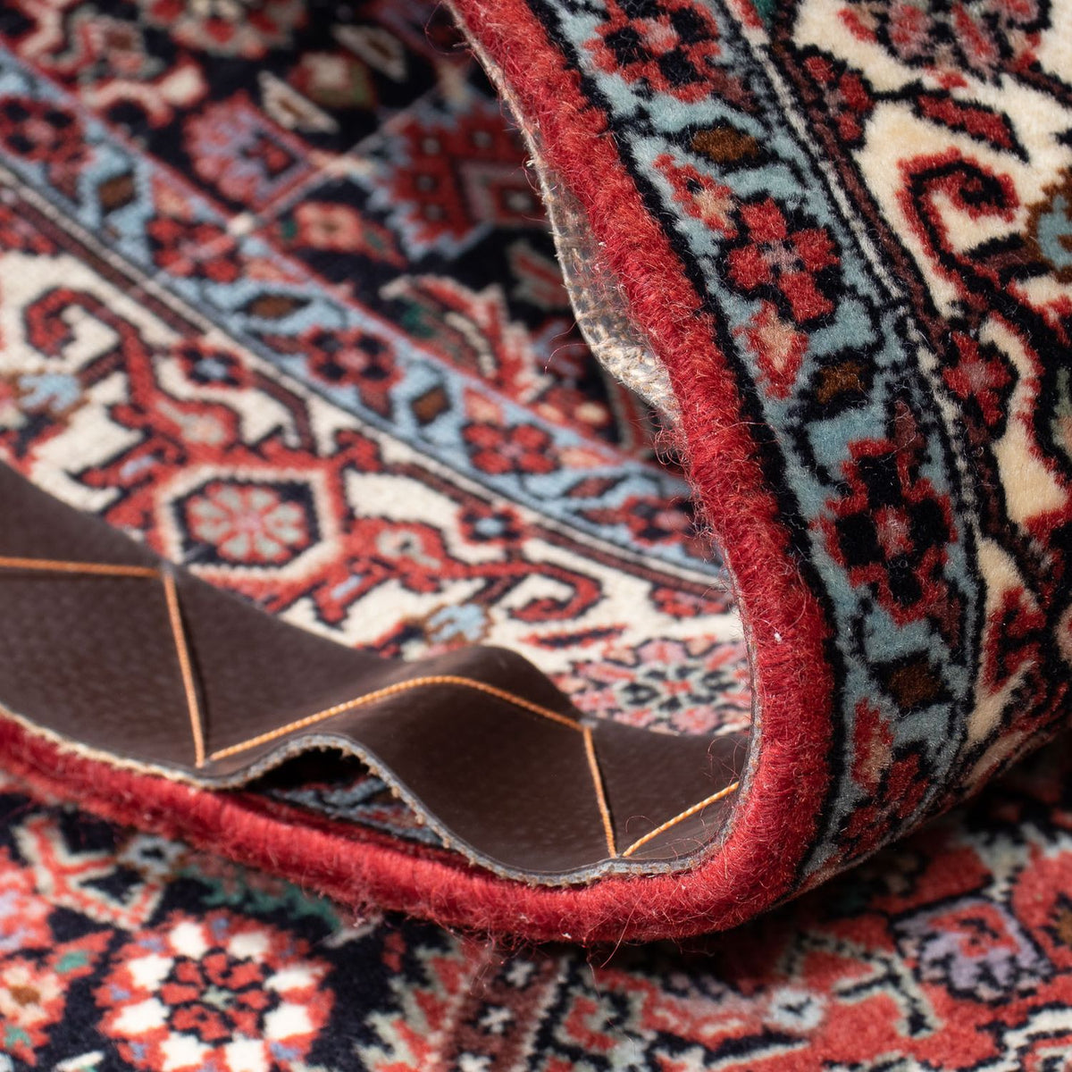 Alfombra de pasillo Alfombra persa - Bidjar - 217 x 73 cm - azul oscuro