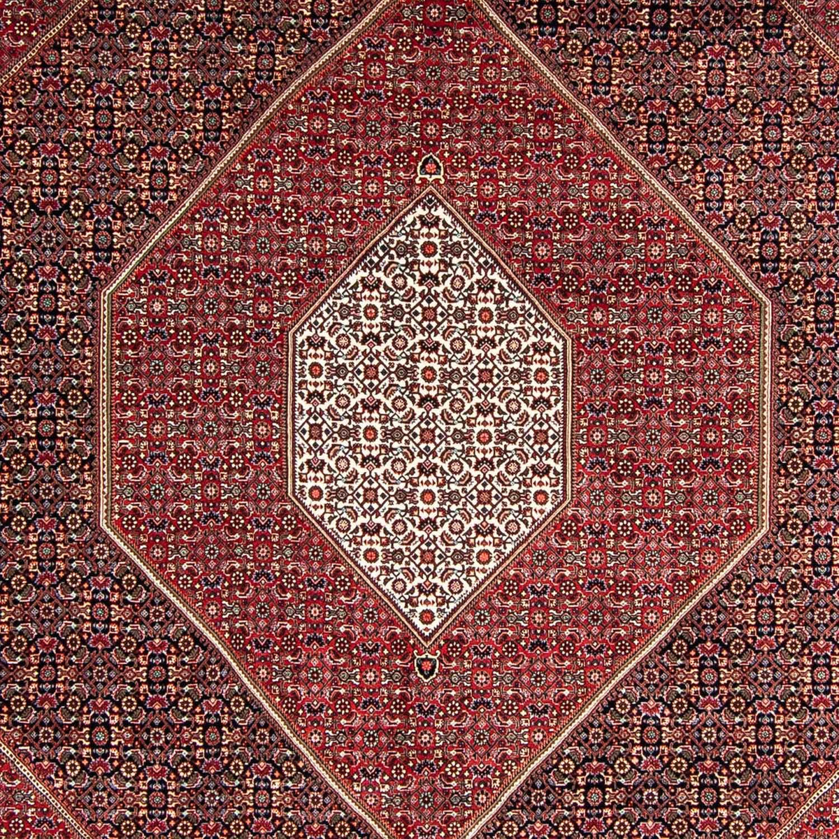 Alfombra persa - Bidjar - 350 x 252 cm - rojo oscuro