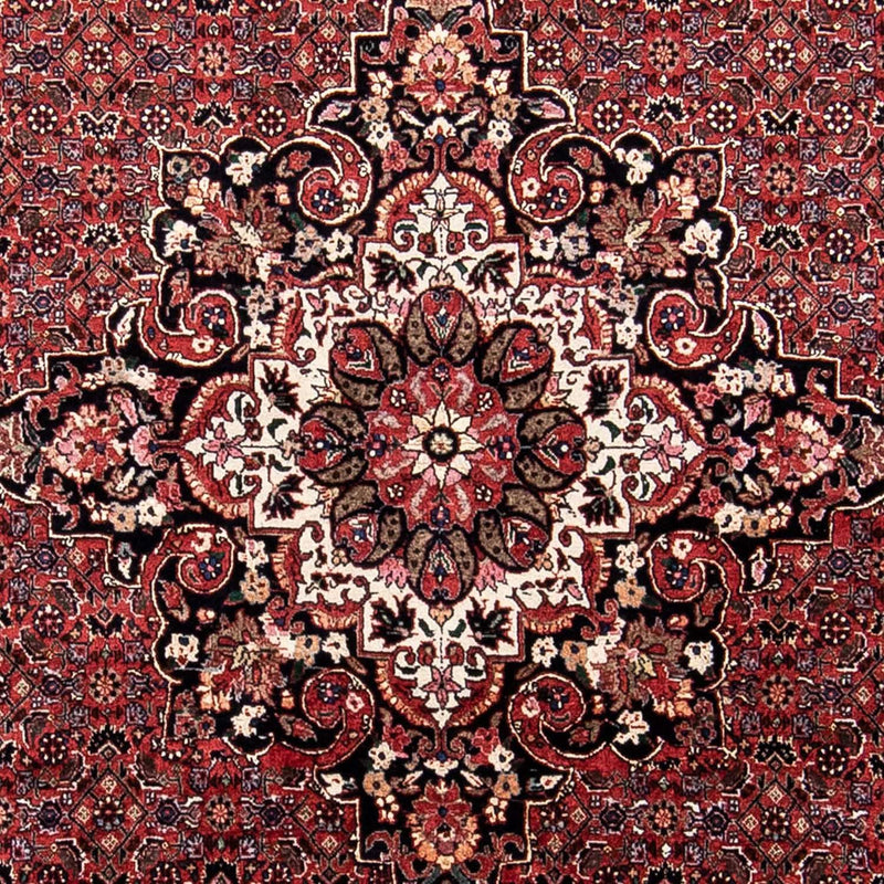 Alfombra persa - Bidjar - 230 x 175 cm - rojo oscuro