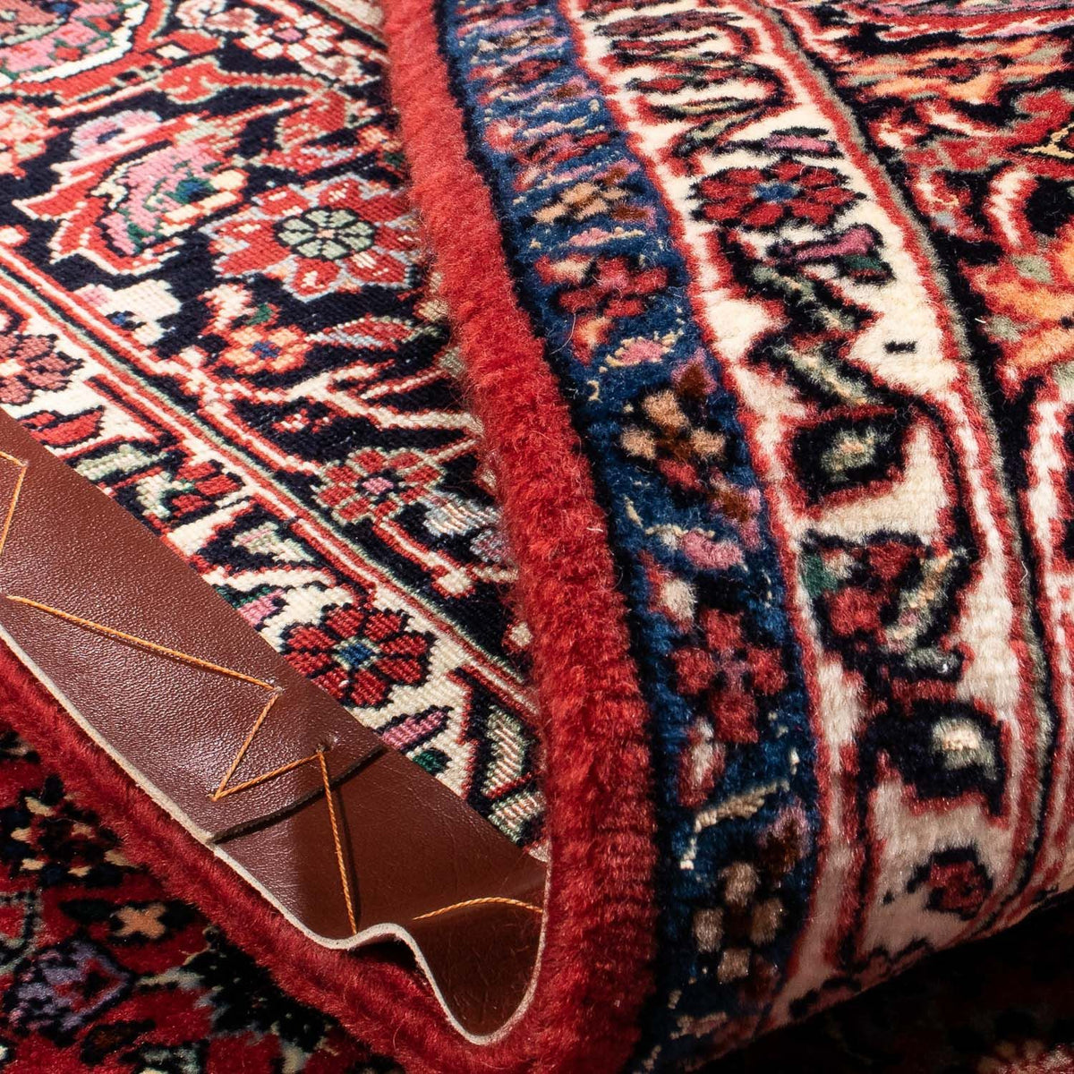 Alfombra persa - Bidjar - 230 x 175 cm - rojo oscuro