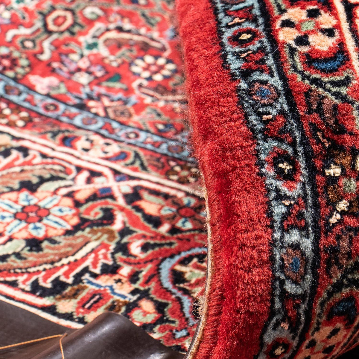 Alfombra persa - Bidjar - 233 x 166 cm - rojo