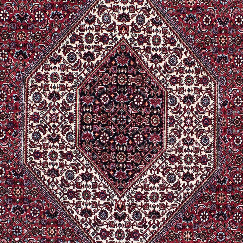 Alfombra persa - Bidjar - 205 x 130 cm - rojo oscuro