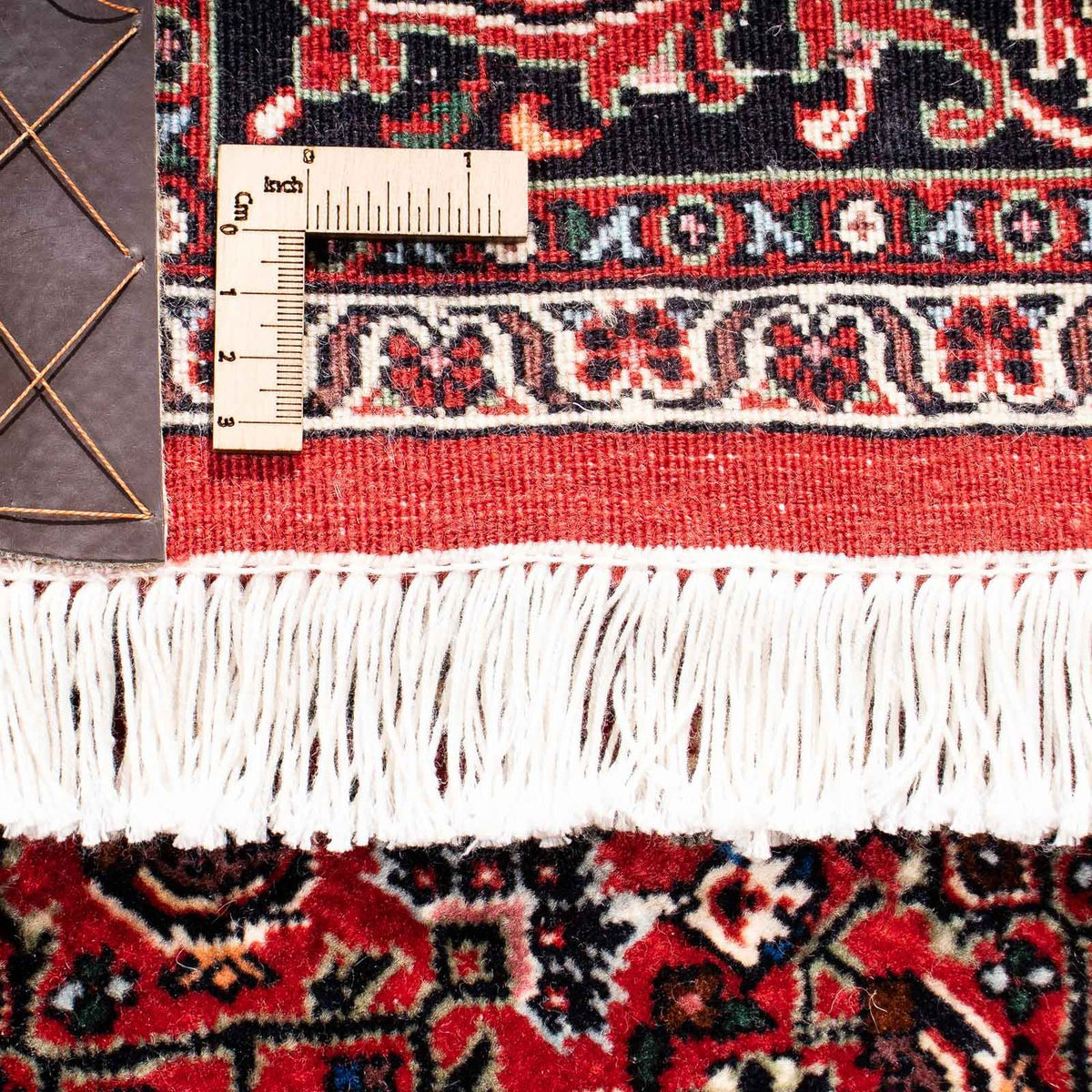 Alfombra persa - Bidjar - 238 x 165 cm - rojo oscuro