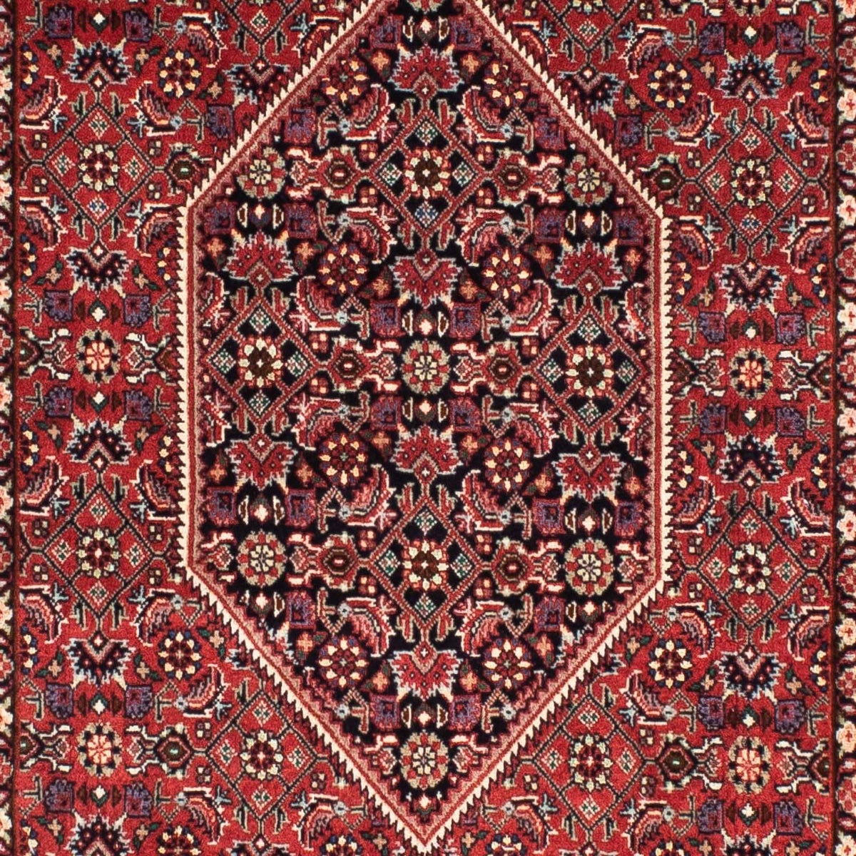 Alfombra de pasillo Alfombra persa - Bidjar - 200 x 74 cm - rojo oscuro