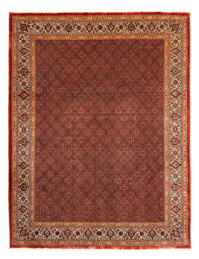 Alfombra persa - Bidjar - 384 x 300 cm - rojo oscuro