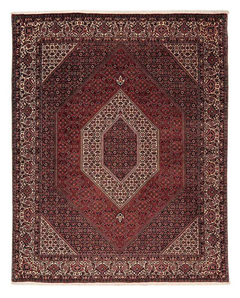 Alfombra persa - Bidjar - 251 x 202 cm - rojo oscuro