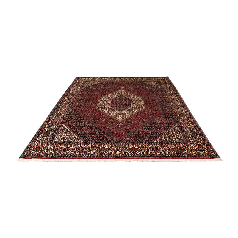 Alfombra persa - Bidjar - 251 x 202 cm - rojo oscuro
