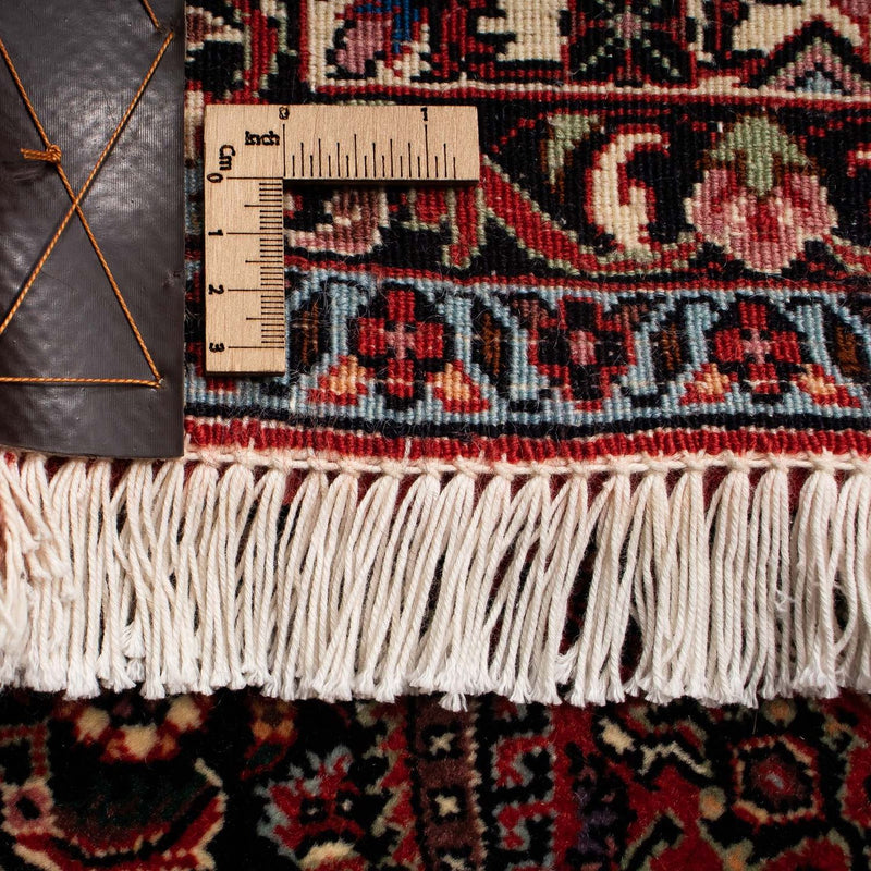 Alfombra persa - Bidjar - 251 x 202 cm - rojo oscuro